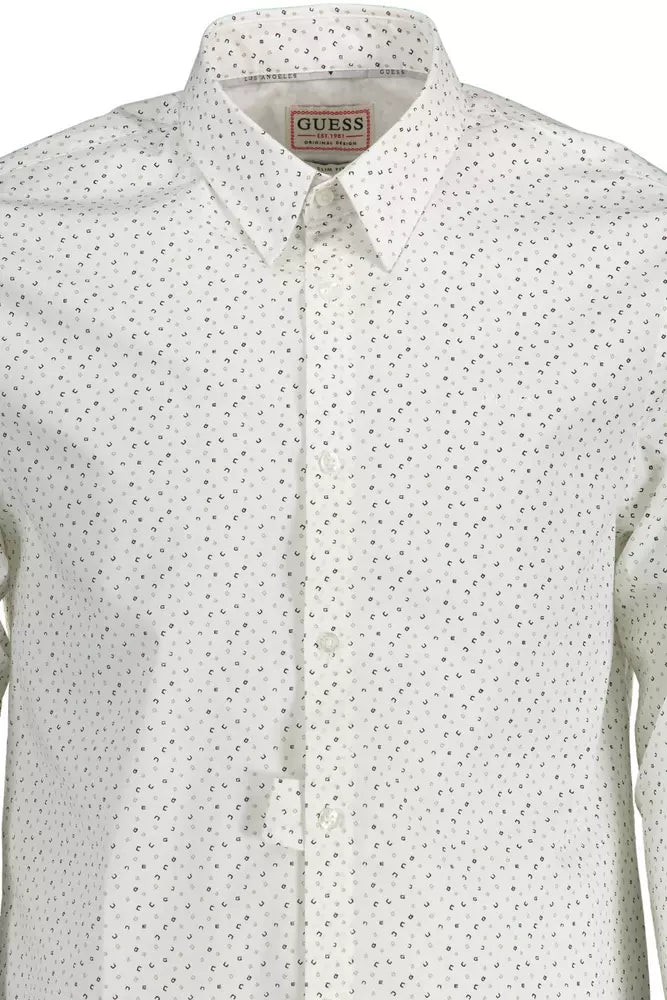 Guess Jeans White Cotton Men's Shirt