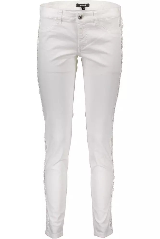 Just Cavalli White Cotton Women Jeans