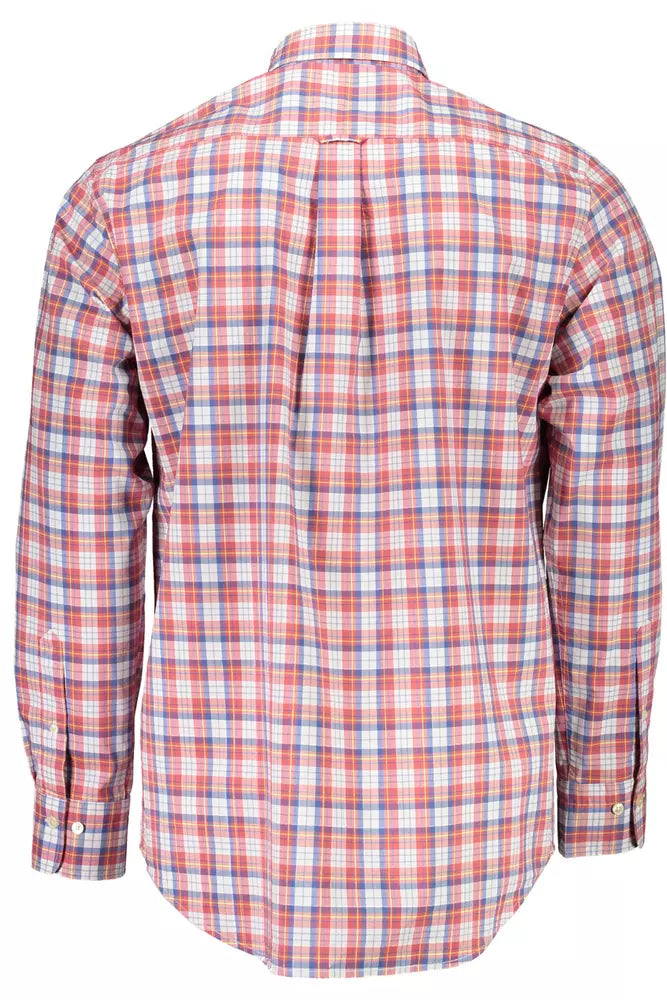 Gant Red Cotton Men Shirt