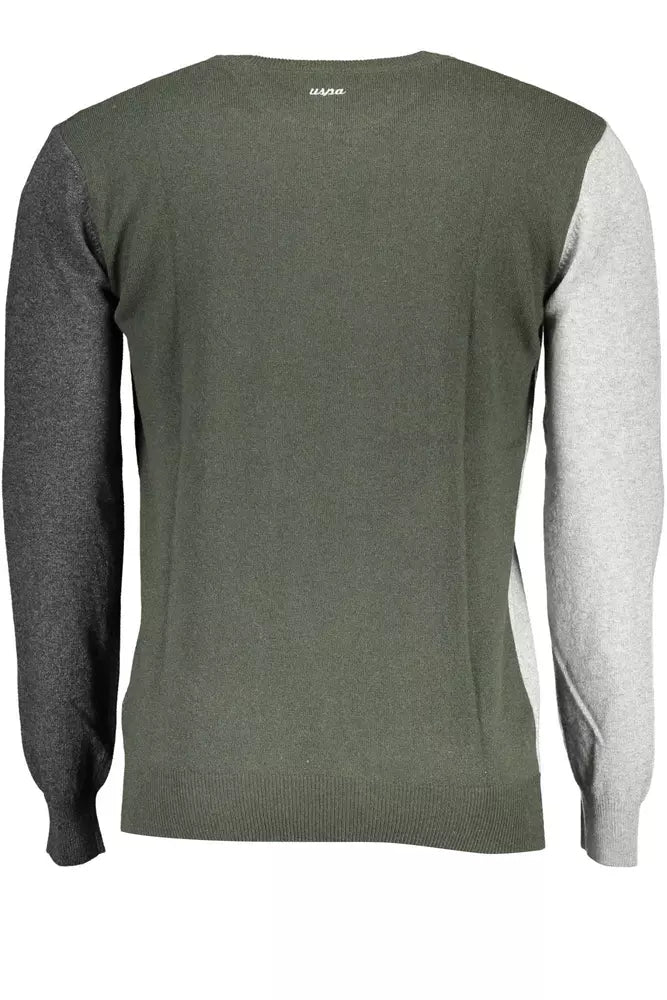 U.S. POLO ASSN. Gray Wool Men Sweater