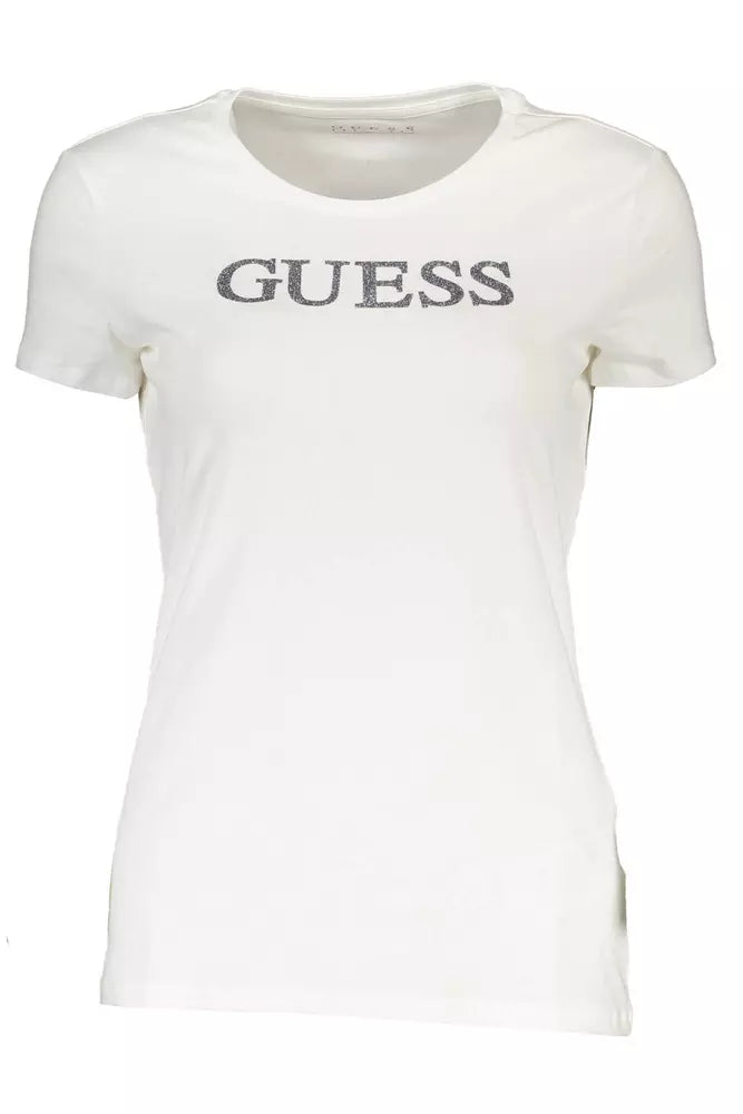 Guess Jeans White Cotton Women T-Shirt