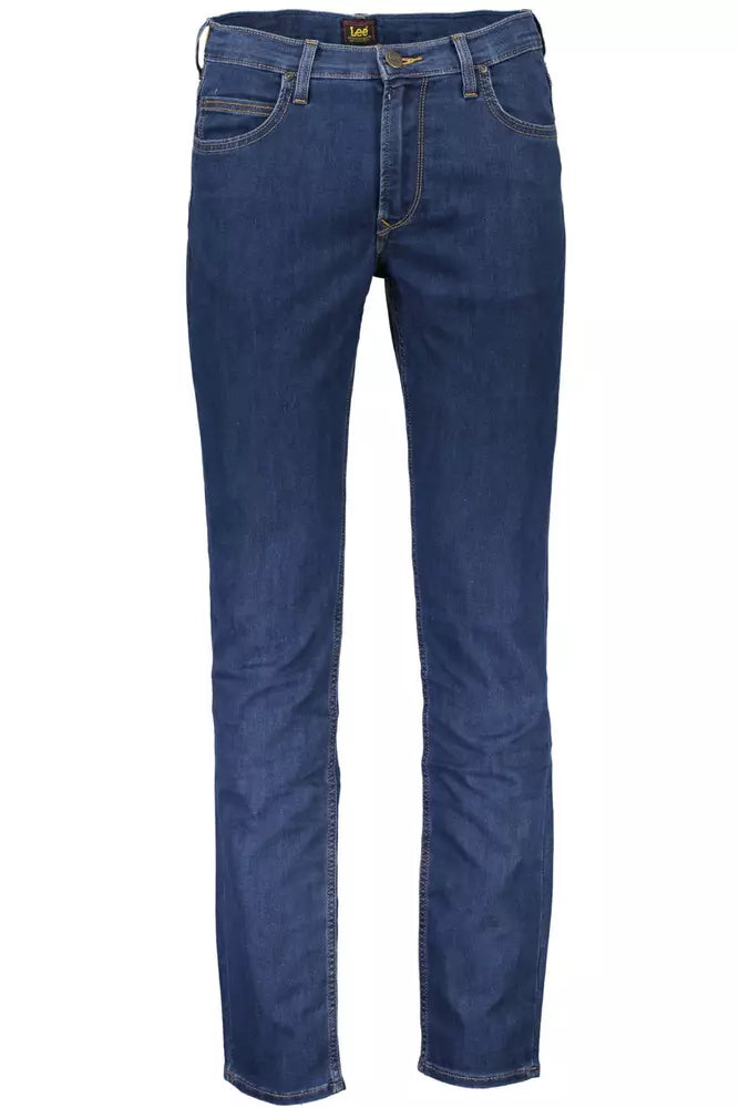 Lee Blue Cotton Men Jeans