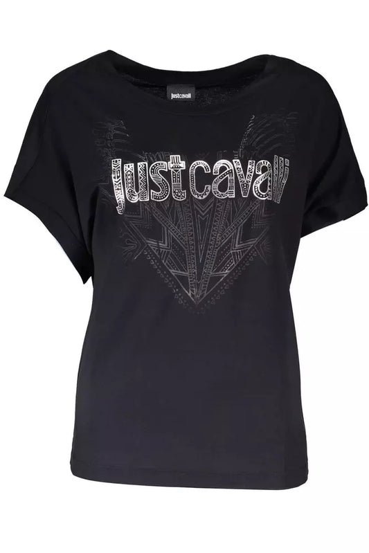 Just Cavalli Black Modal Women T-Shirt