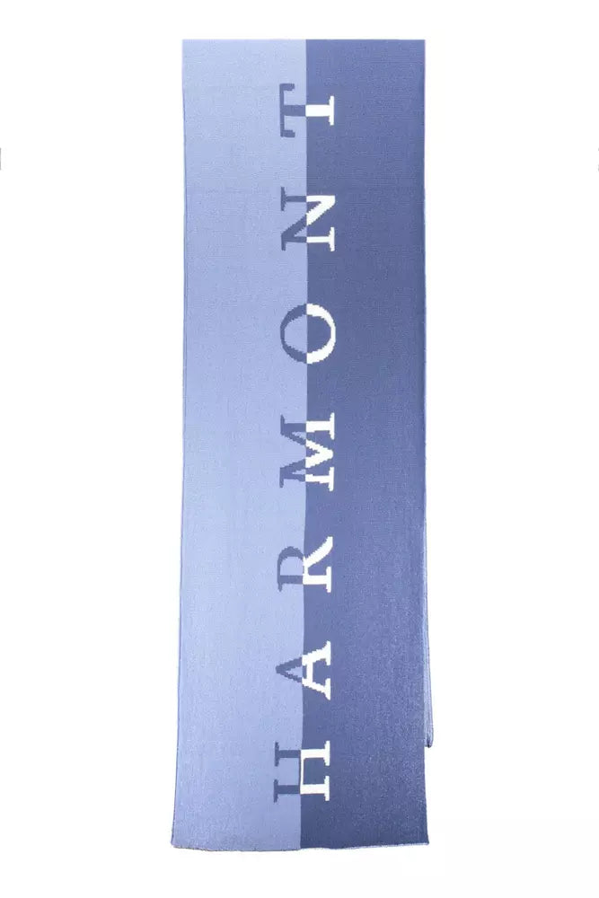 Harmont & Blaine Blue Wool Men Scarf