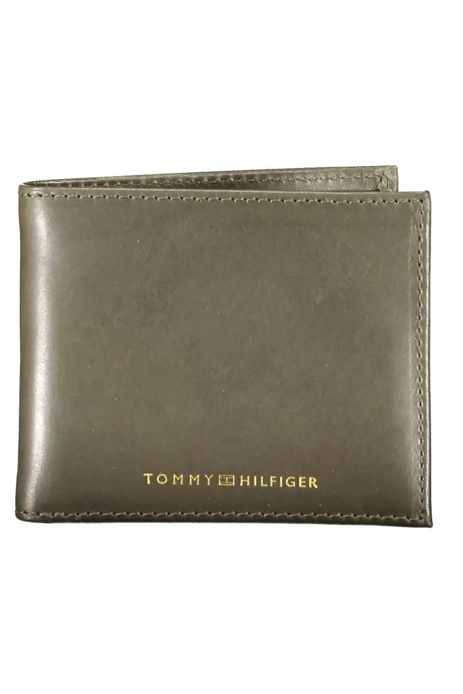 Tommy Hilfiger Green Leather Men Wallet