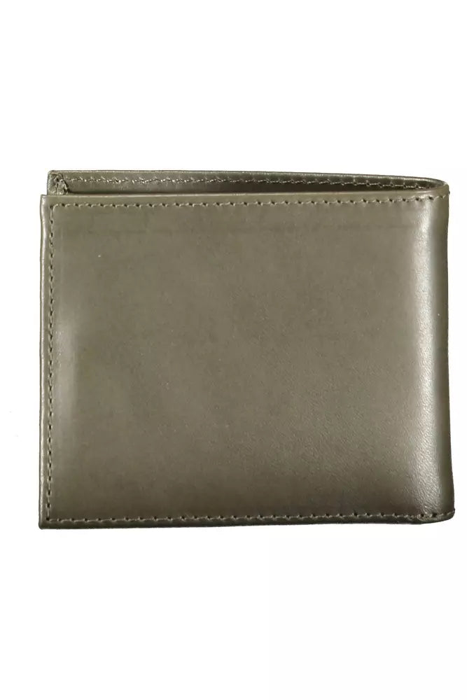 Tommy Hilfiger Green Leather Men Wallet