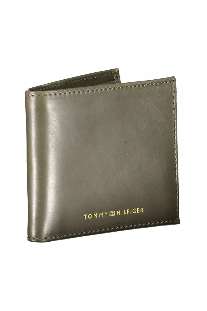 Tommy Hilfiger Green Leather Men Wallet