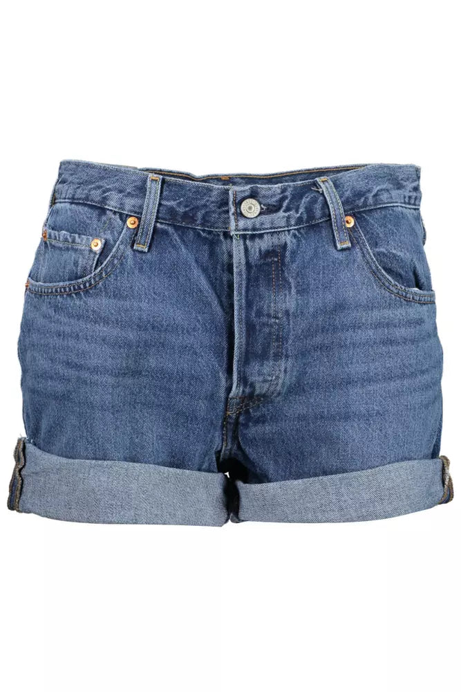 Levi's Blue Cotton Women Short