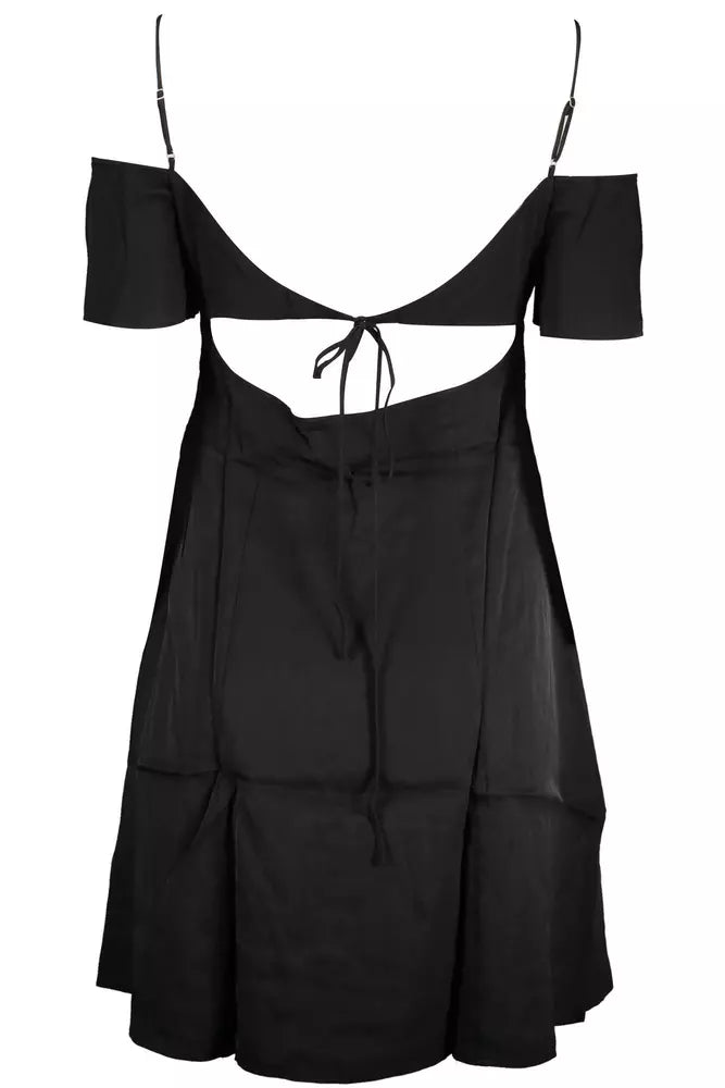 Calvin Klein Black Viscose Women Dress