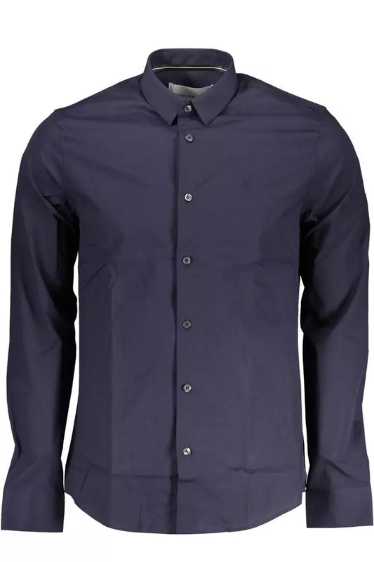 Calvin Klein Blue Cotton Men Shirt