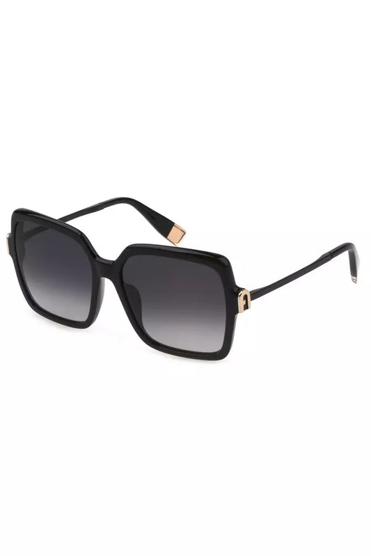 Furla Chic Square Black Acetate Sunglasses