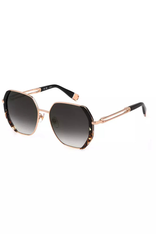 Furla Elegant Gold Frame Square Sunglasses