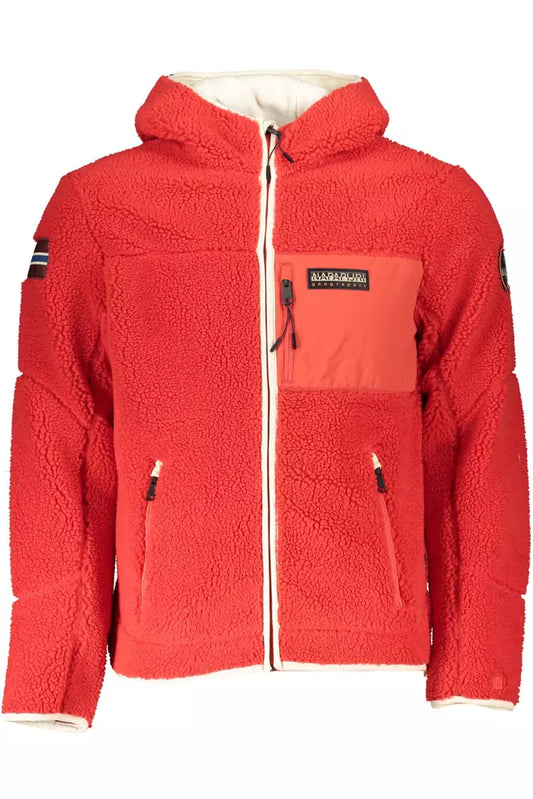 Napapijri Red Polyester Men Jacket