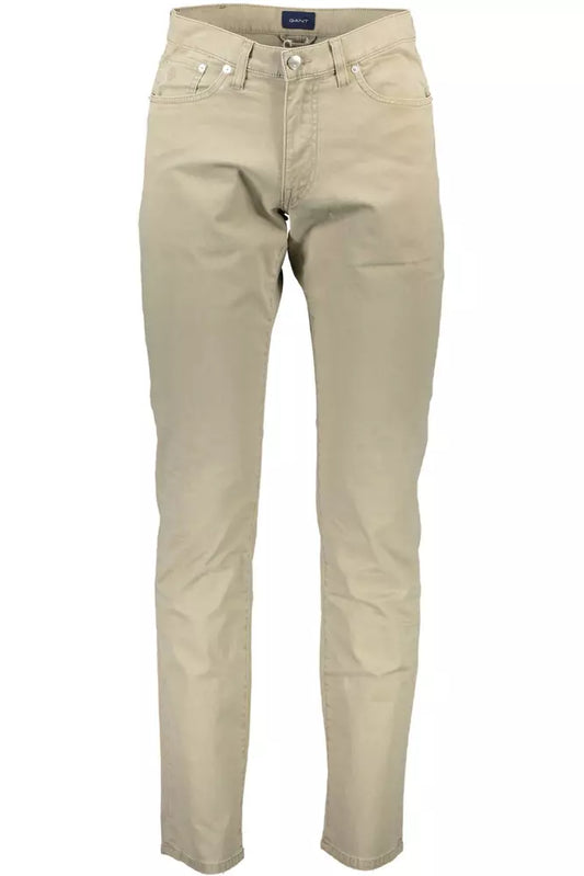 Gant Beige Cotton Men Pant