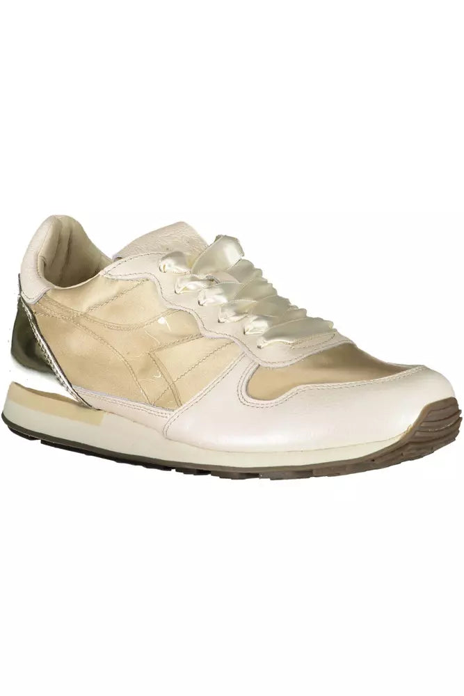 Diadora Beige Leather Women Sneaker