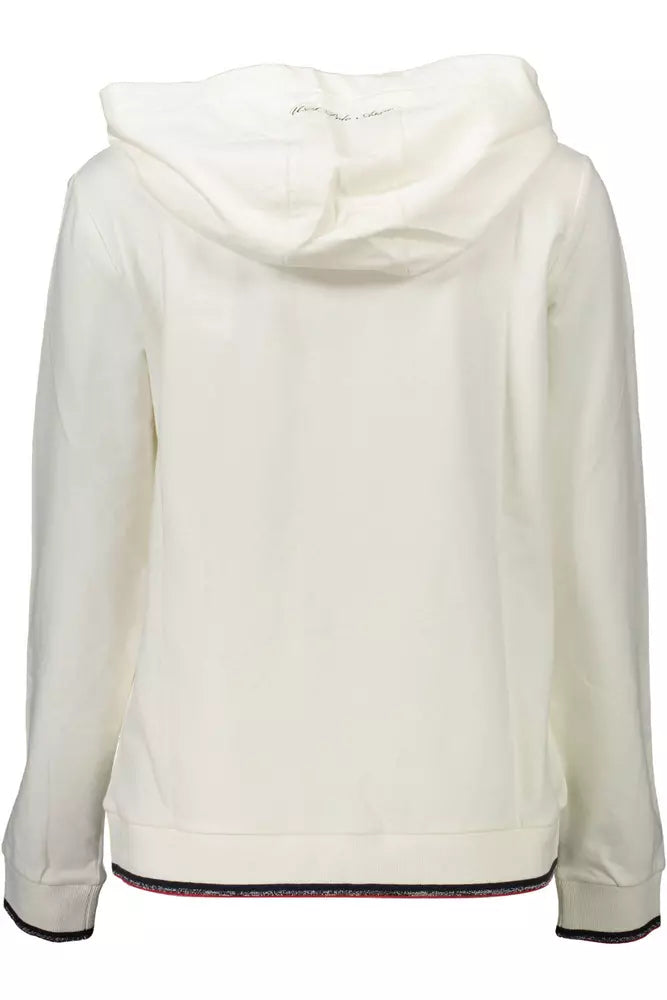 U.S. POLO ASSN. White Cotton Women Sweater