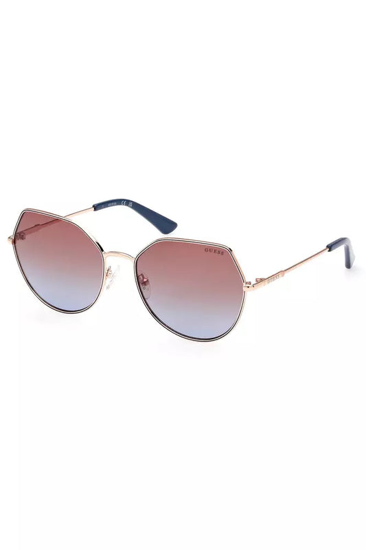 Guess Jeans Pink Metal Women Sunglass