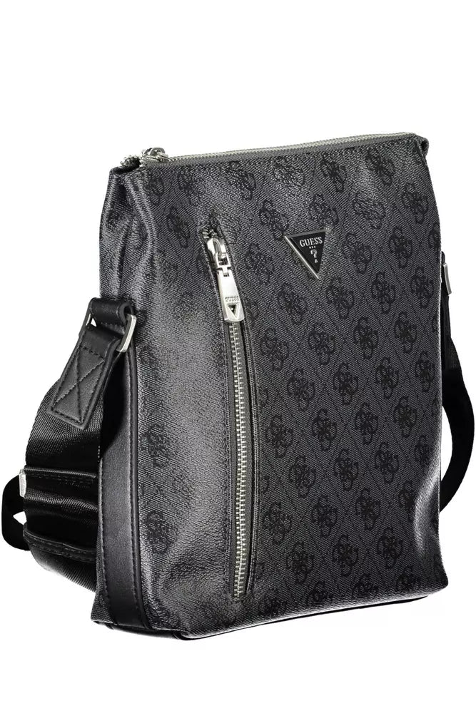 Guess Jeans Black Polyethylene Mens Shoulder Bag