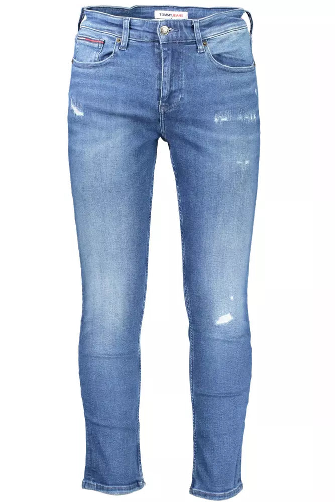 Tommy Hilfiger Blue Cotton Men Jeans