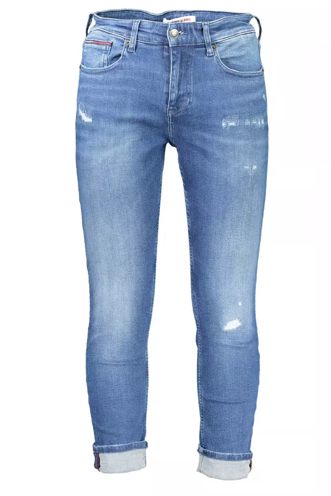 Tommy Hilfiger Blue Cotton Men Jeans