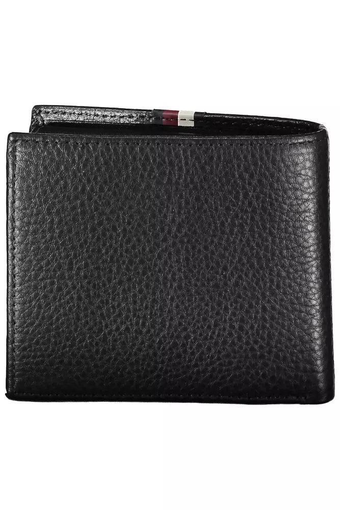 Tommy Hilfiger Black Leather Men Wallet