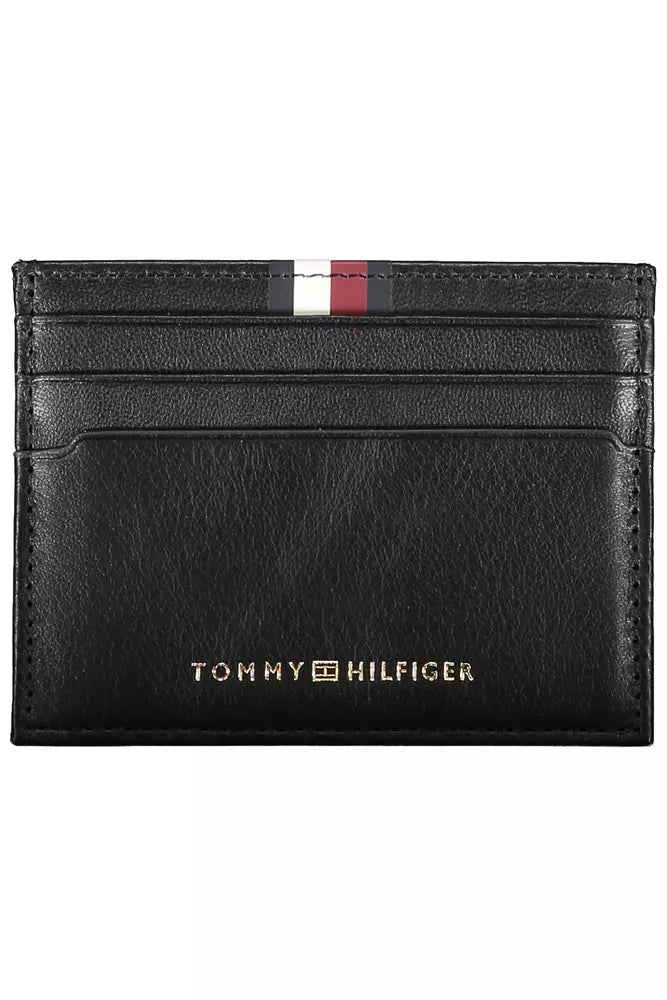 Tommy Hilfiger Black Leather Men Wallet