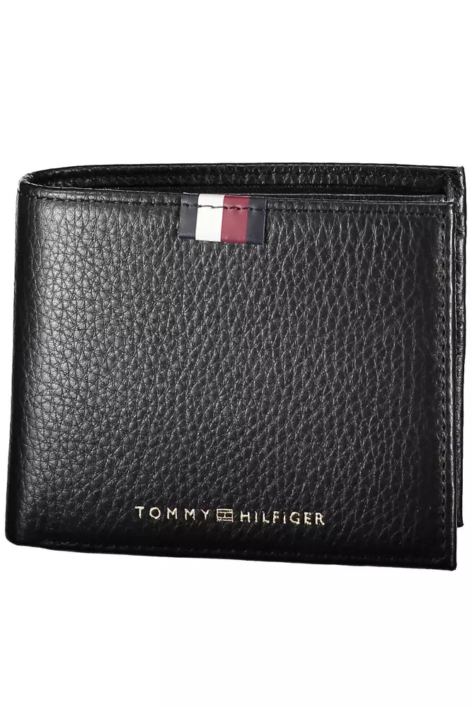 Tommy Hilfiger Black Leather Men Wallet