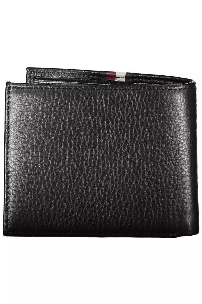 Tommy Hilfiger Black Leather Men Wallet