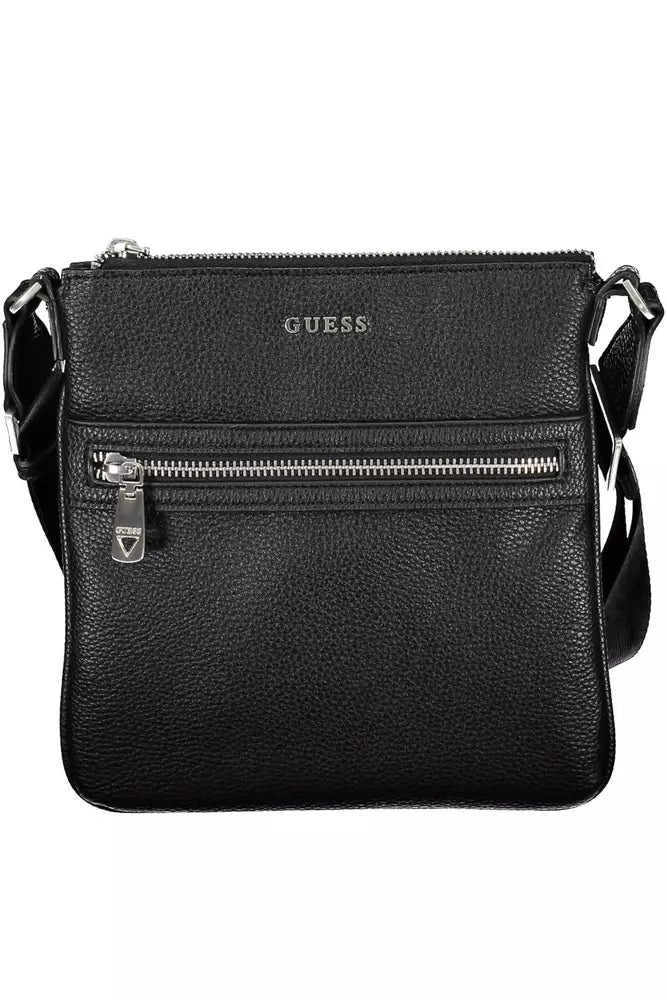 Guess Jeans Black Polyethylene Men Shoulder Bag