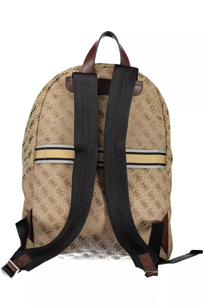 Guess Jeans Brown Polyester Women Backpack