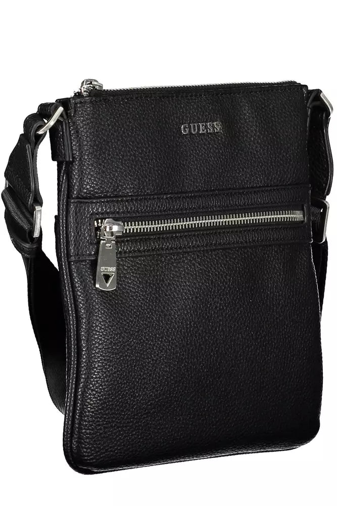 Guess Jeans Black Polyethylene Men Shoulder Bag