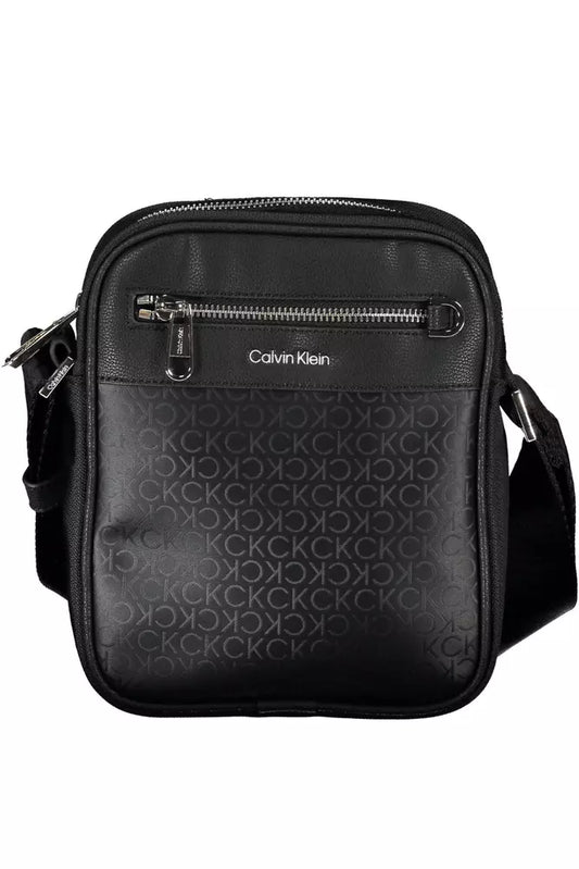 Calvin Klein Elegant Black Recycled Shoulder Bag