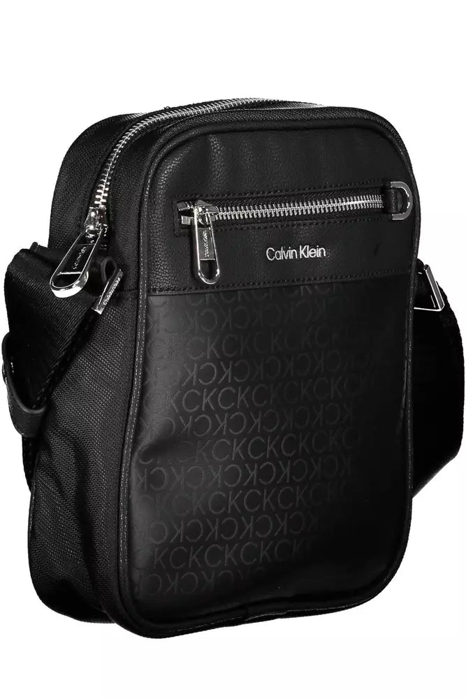 Calvin Klein Elegant Black Recycled Shoulder Bag