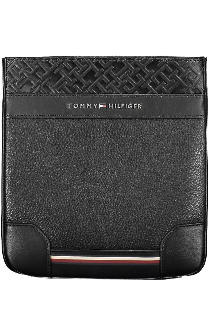 Tommy Hilfiger Chic Black Shoulder Bag with Contrasting Details