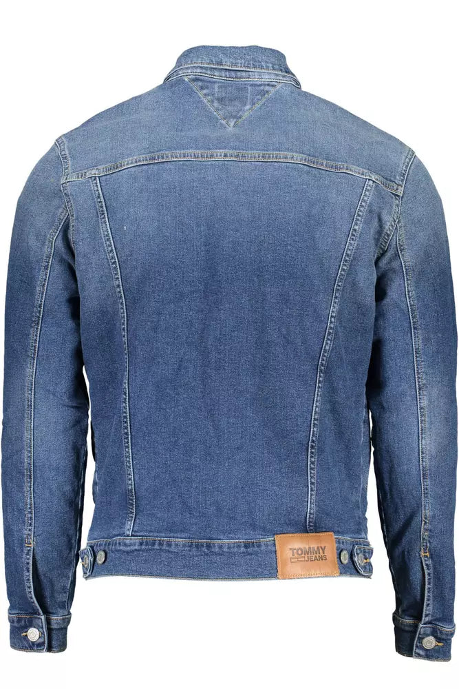 Tommy Hilfiger Blue Cotton Men Jacket