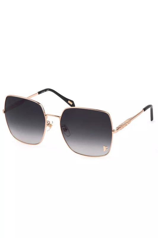 Just Cavalli Golden Gleam Square Metal Sunglasses