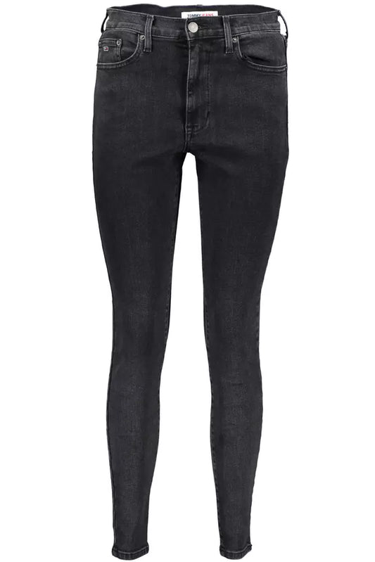 Tommy Hilfiger Black Cotton Women Jeans