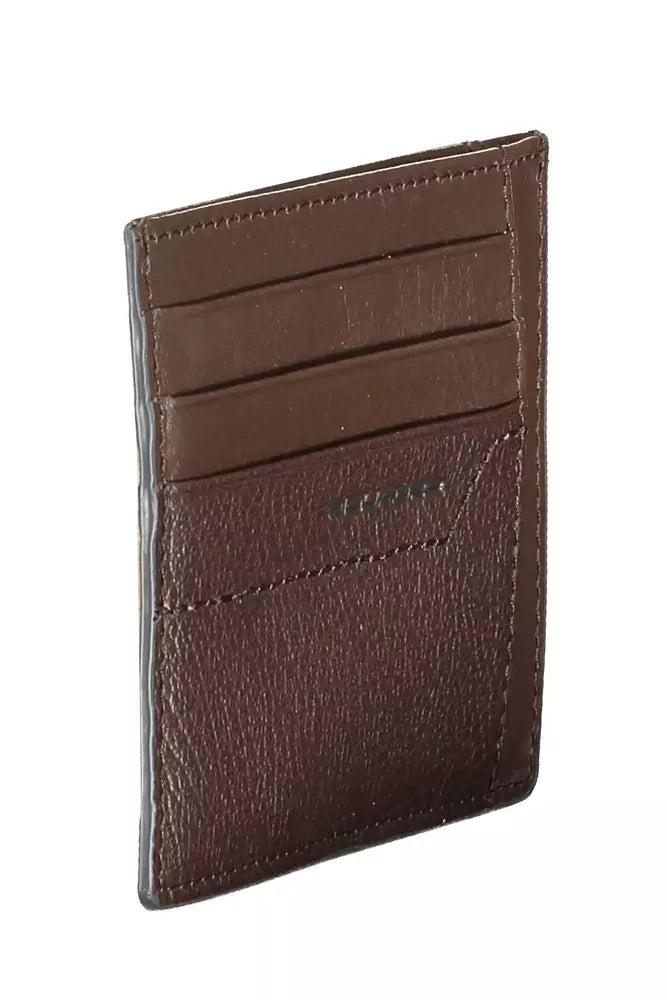 Piquadro Brown Leather Men Wallet