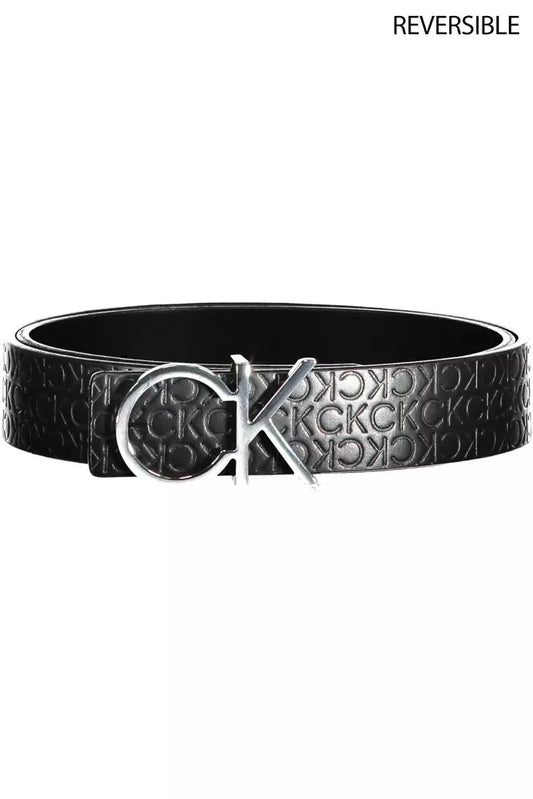 Calvin Klein Black Leather Women Belt