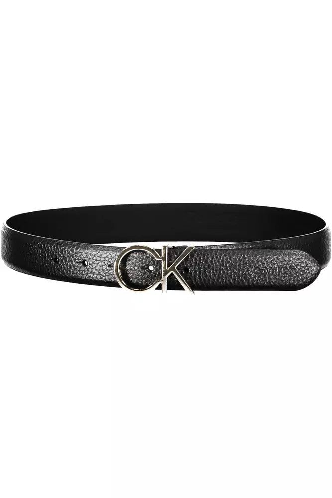 Calvin Klein Black Leather Women Belt