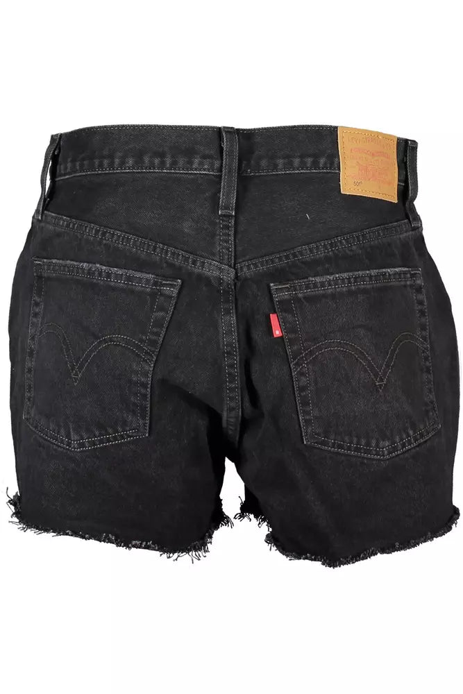 Levi's Black Cotton Women Short