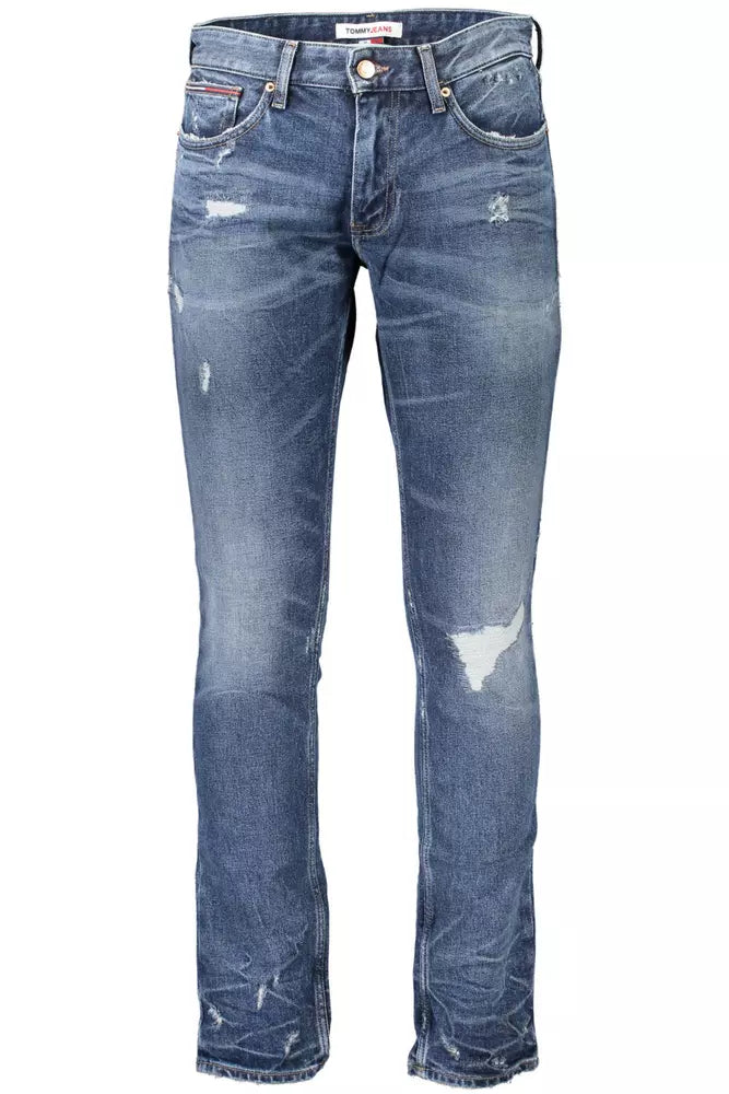 Tommy Hilfiger Blue Cotton Men Jean