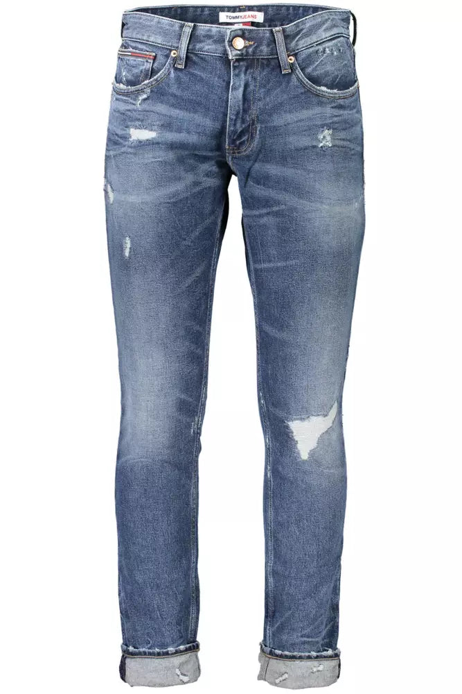 Tommy Hilfiger Blue Cotton Men Jean