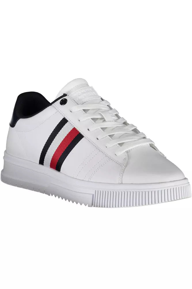 Tommy Hilfiger White Leather Mens Sneaker