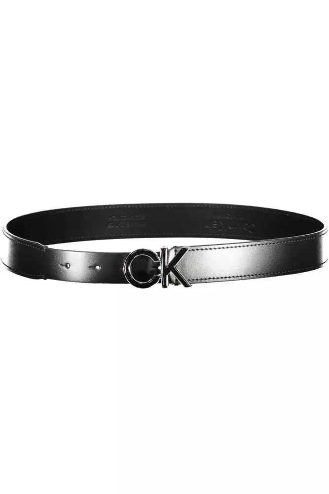 Calvin Klein Black Leather Women Belt