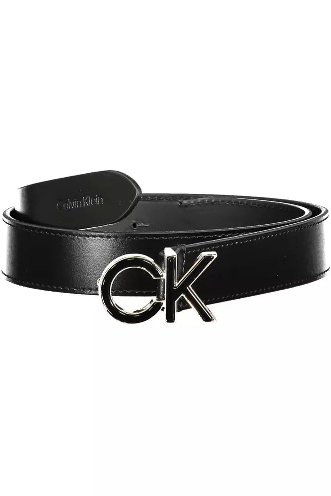 Calvin Klein Black Leather Women Belt