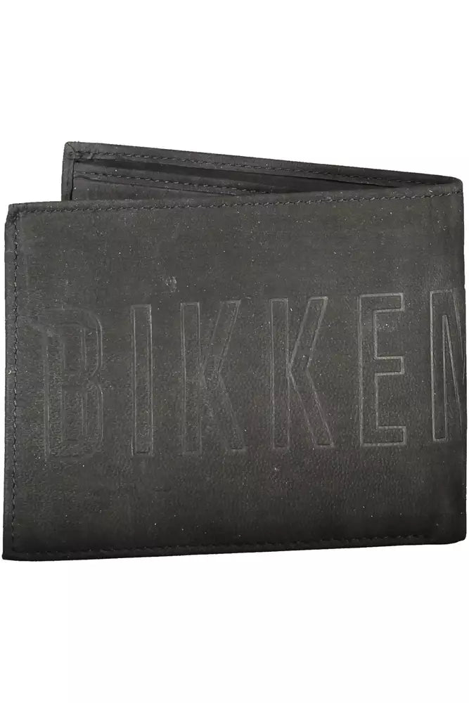 Bikkembergs Black Leather Men Wallet