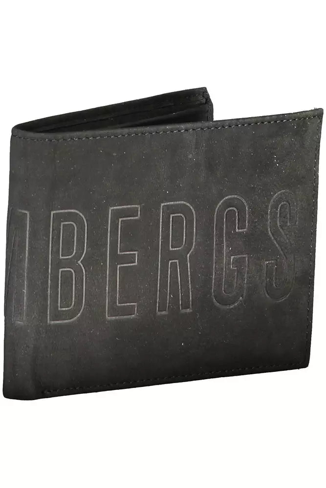 Bikkembergs Black Leather Men Wallet