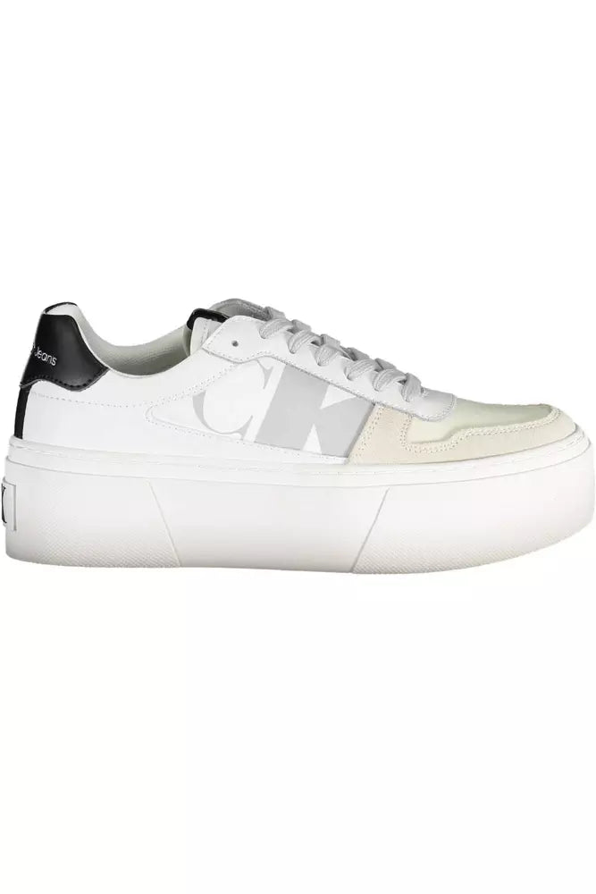 Calvin Klein White Polyester Women Sneaker