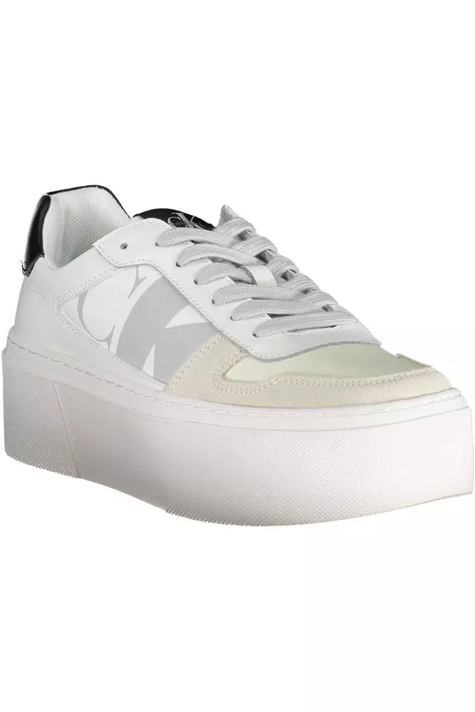 Calvin Klein White Polyester Women Sneaker